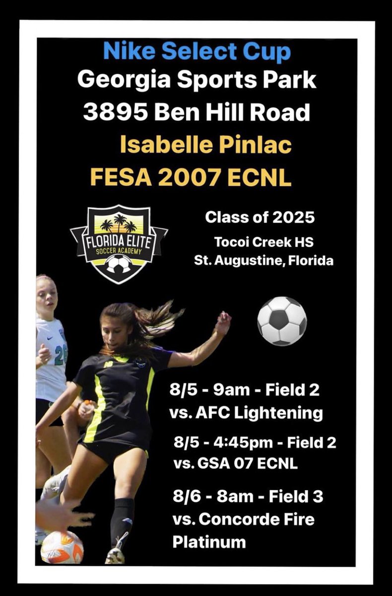 Looking forward to a weekend of soccer, and kicking off this next ECNL season!!!