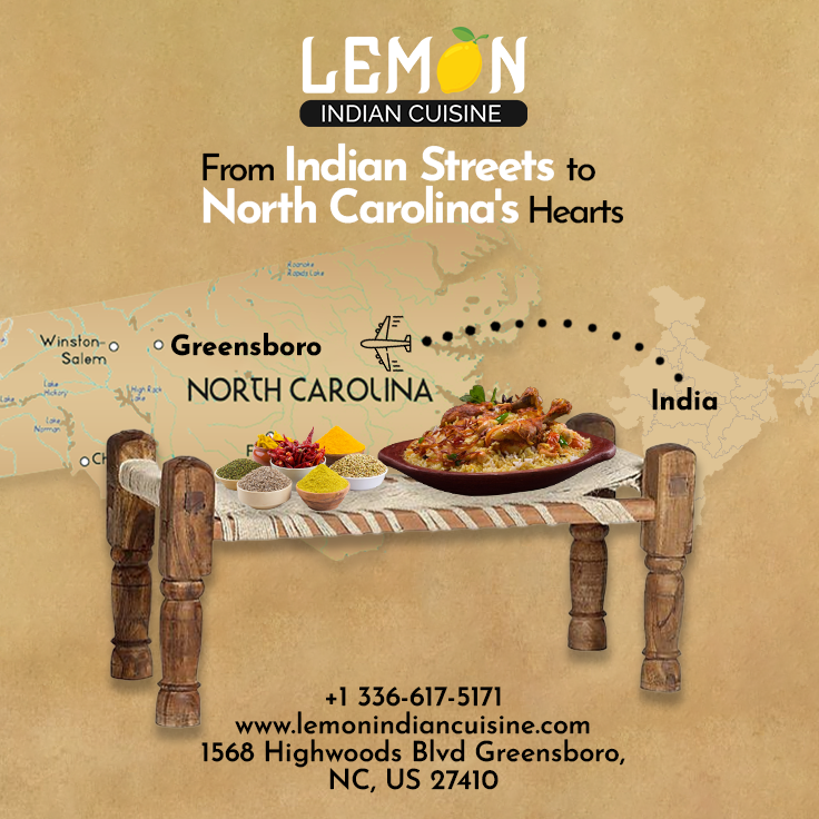LemonIndianNC's tweet photo. From India's Heart to Greensboro's Palate 🍛 

Savor the Hometown Flavors at Lemon Indian Cuisine😋 🍋 

#northcarolina #northindianfood #carolinanorth
#indianfoodinus #delhifoodinusa #dilli  
#indianstreetfood #indianfood #indianstore https://t.co/9rwdkF4dGN