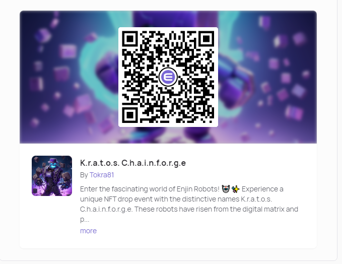 toka2204's tweet image. &quot;Enter the fascinating world of Enjin Robots! 🤖✨ Experience a unique NFT drop event with the distinctive names K.r.a.t.o.s. C.h.a.i.n.f.o.r.g.e. These robots have risen from the digital matrix and proudly wear their mystical powers. With blue eyes, hats
#NFT #Beam #Efinity