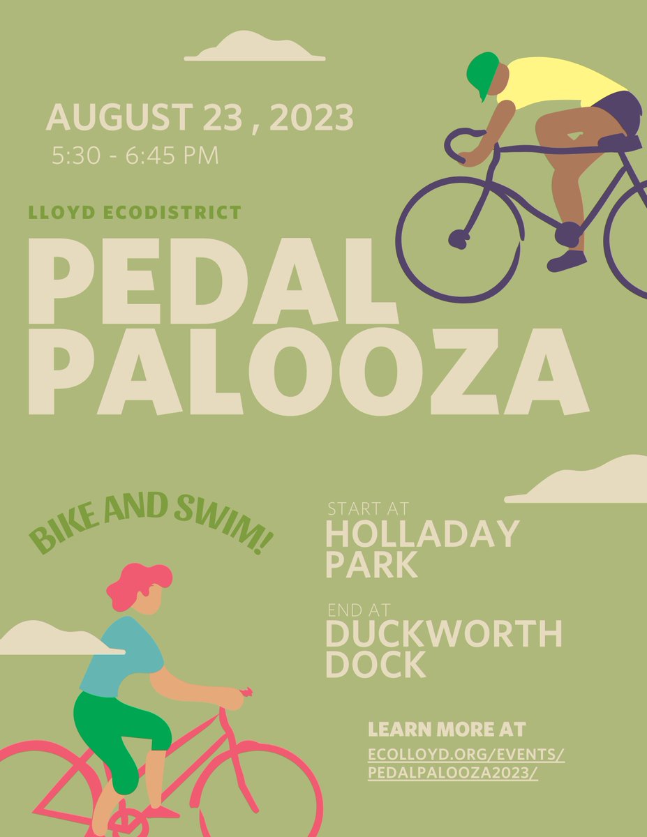 Come tour the Lloyd EcoDistirct with us! The bike tour will start at Holladay Park and will end at the Duckworth Duck on the Eastbank Esplanade.