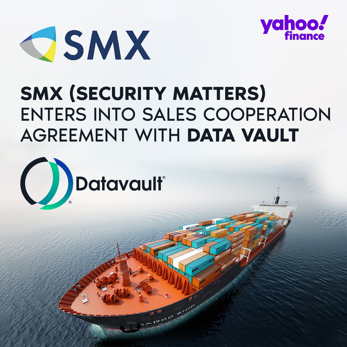 the_datavault's tweet image. SMX enters into Sales Co-op Agreement w/Data Vault Holdings. Companies will also collaborate on DVT&apos;s Web 3 strategies for data visualization, inventory tracking &amp;amp; lab automation using SMX&apos;s digital blockchain platform. Read more here bit.ly/3rOGhKb #data #datavault