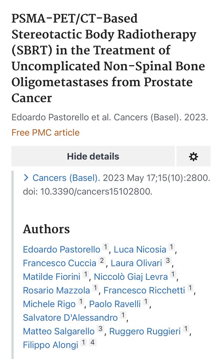 150 bone Mts in 95 pts received 30-35 Gy in 5Fx.With a median FUP of 26 months, 1- and 3 y LPFS was 96.3% and 89%, respectively. BED≥ 198 Gy was correlated with🔼 LPFS. Oligorecurrent  was associated with better PMFS compared to de novo.  No grade ≥ 3 tox .#radonc