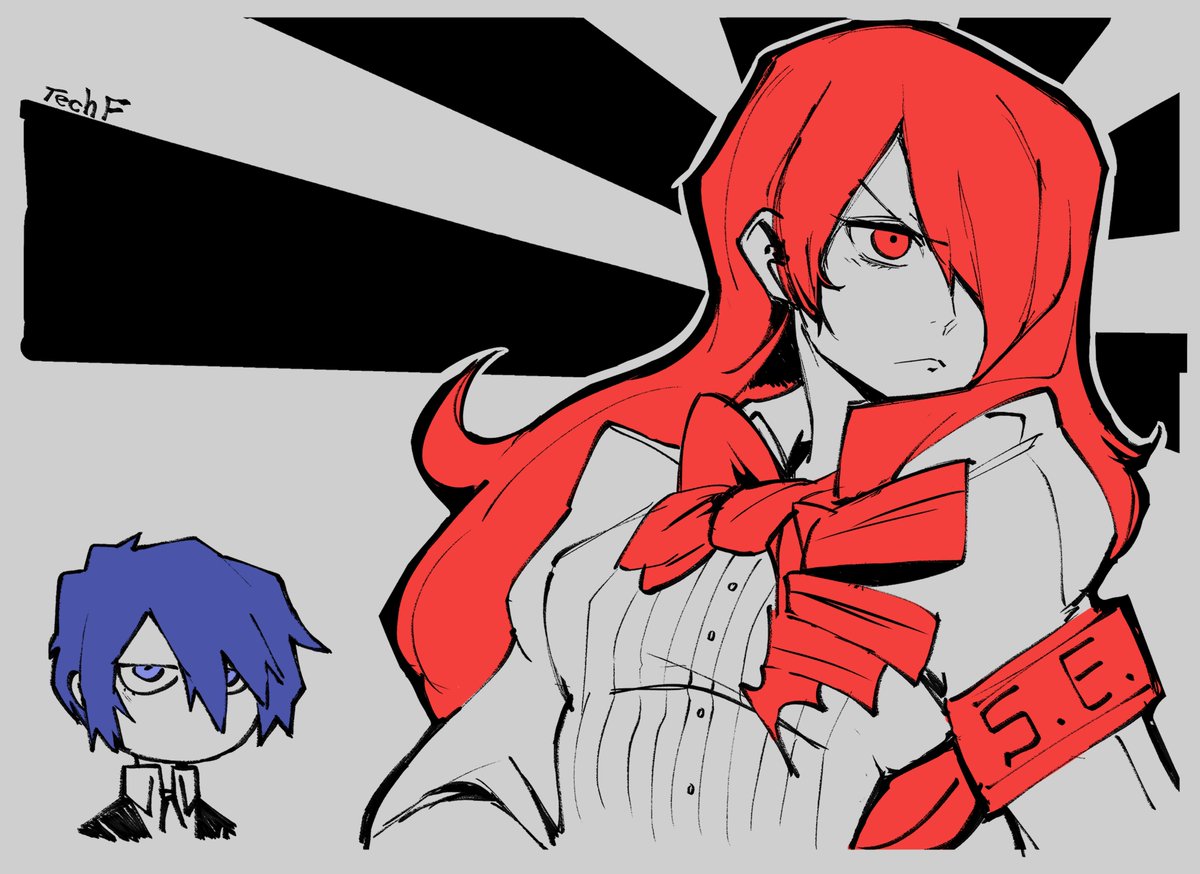 桐条美鶴 ,有里湊 「」|TECH_Fのイラスト
