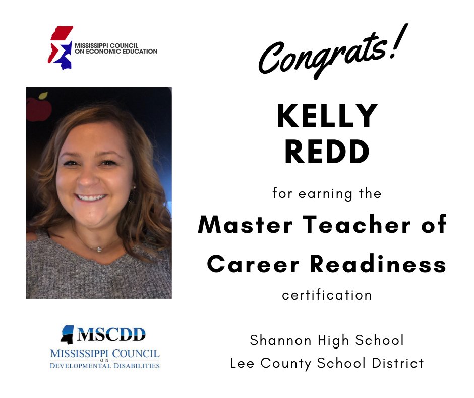 mseconeducation's tweet image. #MTCR #MasterTeacherOfCareerReadinessSPED #careerreadiness #workforcedevelopment #personalfinance #careers @mississippicouncilondevelopmentaldisabilities