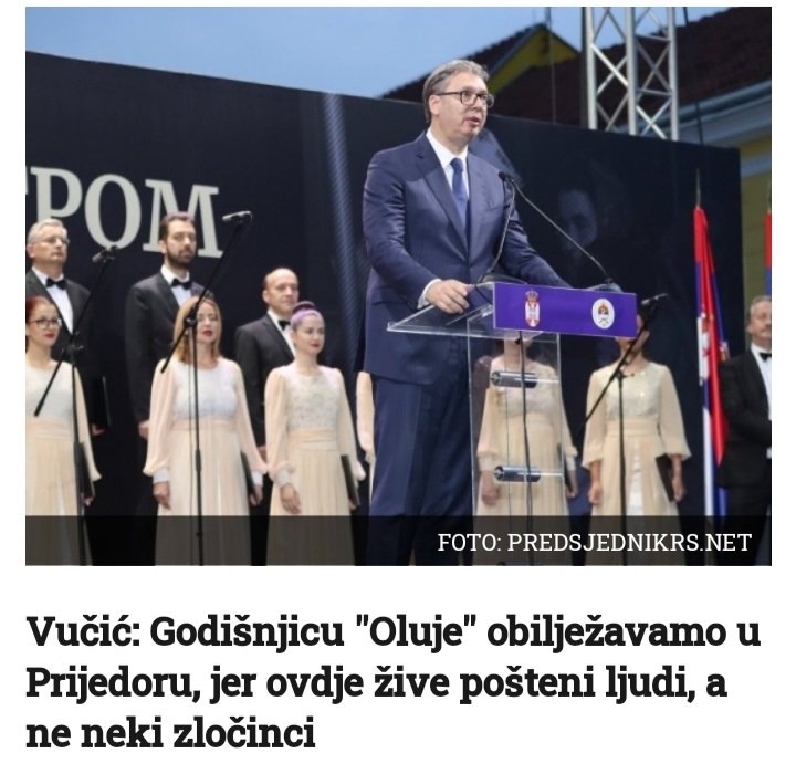 RamizSalkic's tweet photo. Zna li Vučić za Tomašicu, Omarsku, Keraterm, Trnopolje, za 102 ubijeno dijete, 256 žena, 3173 ubijenih i 53.000 protjeranih Bošnjaka, od tih, po njemu, finih i poštenih ljudi ili ratnih zločinaca. Njemu su očito svi fini i pošteni jer su Srbi. https://t.co/91TNXYQNaz