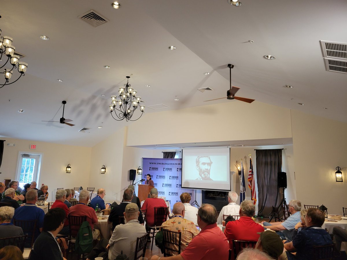 sarahkaybierle's tweet photo. The 2023 Emerging Civil War Symposium is underway!
@CNZander shared the first presentation as we begin to explore aspects of the event theme "1863: The Great Task Before Us"
@EmergingCWBlog #emergingcivilwar #historyconference #civilwarhistory #womenknowhistory #Spotsylvania https://t.co/ZK2hGgeove