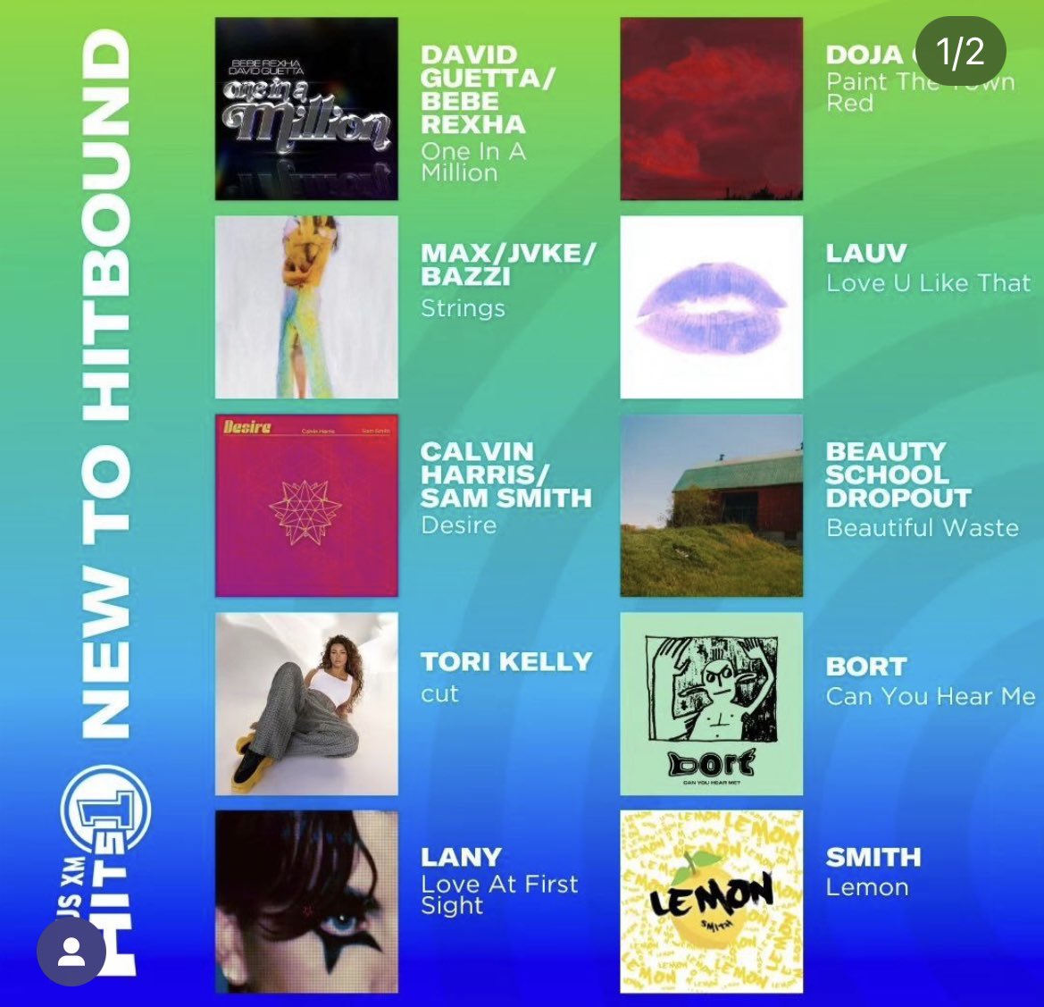 Thank you <a href="/SiriusXMHits1/">SiriusXM Hits 1</a> for adding #lemon to #hitsbound 🍋🍋🍋