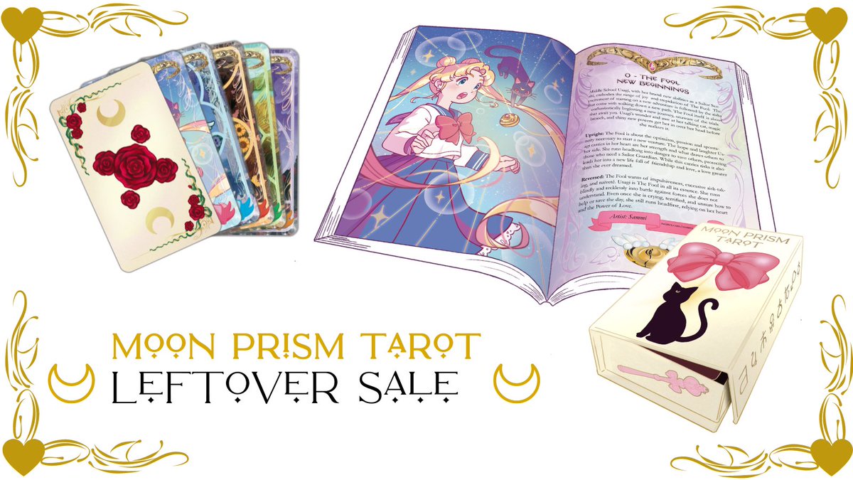 It’s here! ⬇️🔗 to get your copy of Moon Prism Tarot! Supplies limited! 🌙🩷🌙 

#sailormoon #SailorMoonCosmos #SailorMoonCrystal #tarot #tarotdeck #tarotreading