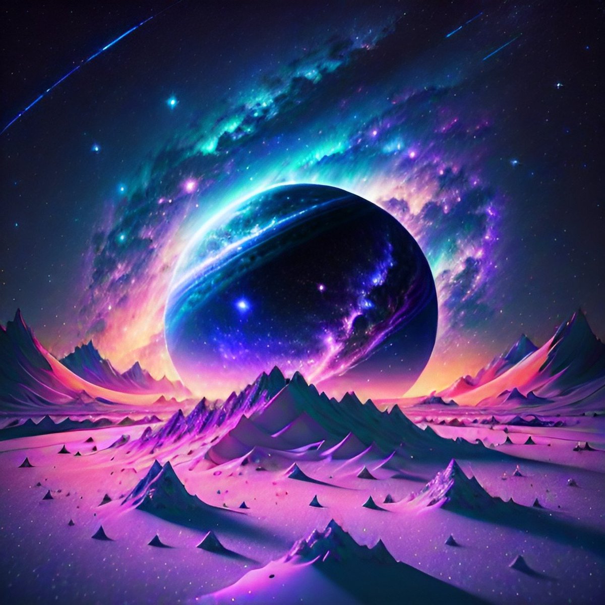 SheRaGlitch's tweet photo. Alien world
#AIart #ailands #AIcommunity #AiArtSociety #scifiart #universalart https://t.co/ZH2bk3zWE5