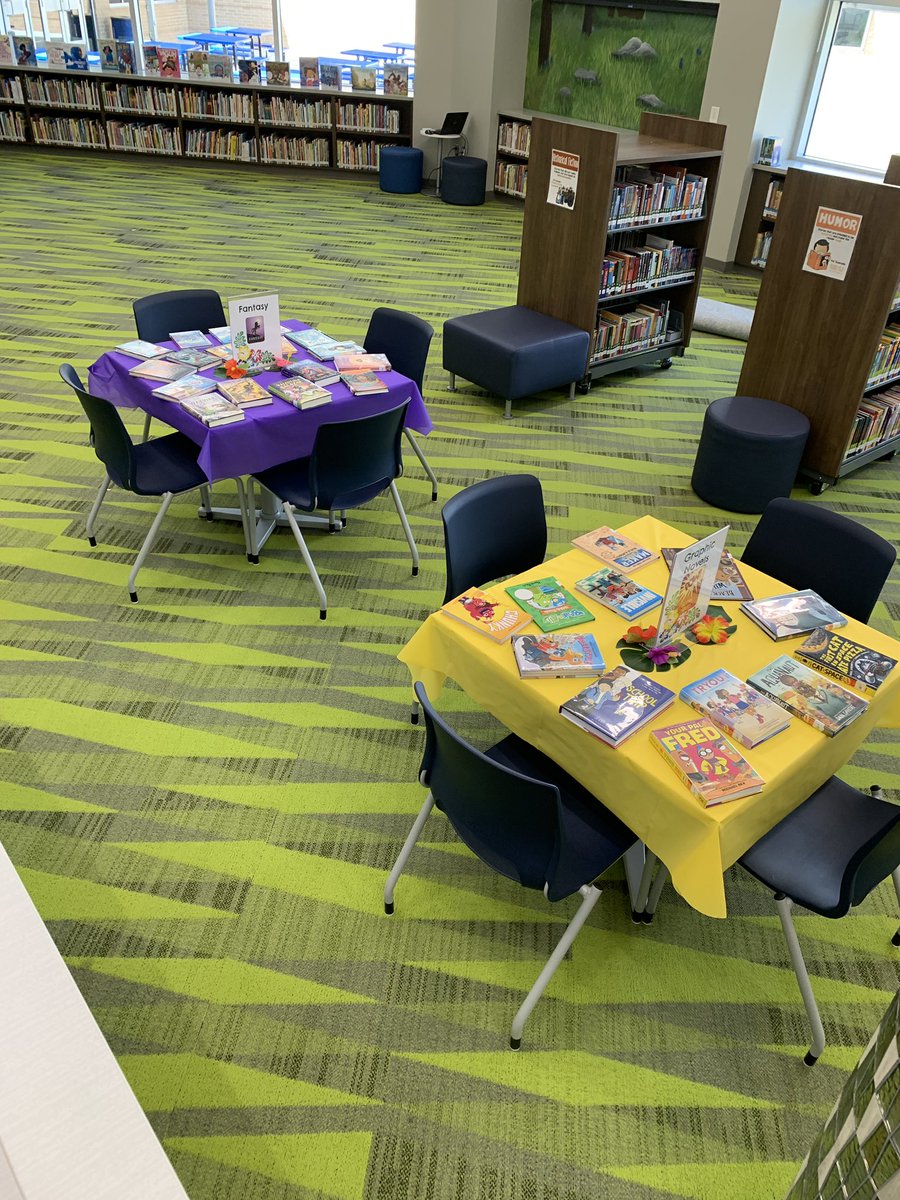 Library Luau NEW book preview! Teachers (and a VIP student) got to look at all the new books purchased for this year. 🌺 💙🐻📚 <a href="/HumbleISD_lib/">Humble ISD Libraries</a> <a href="/HumbleISD_GE/">Groves Elementary</a> <a href="/mrsakopp/">Amanda Kopp</a> #thehumblelibrarian