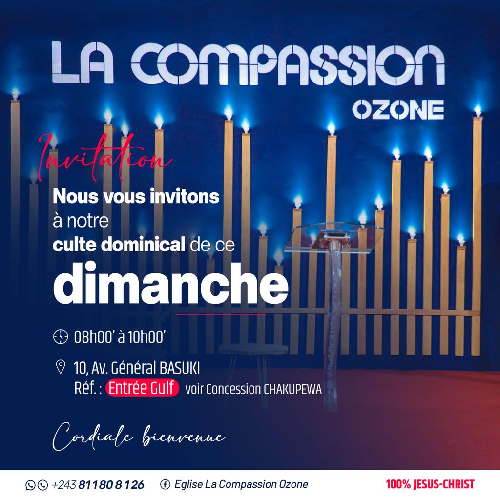 FikulaRodriguez's tweet photo. C'est notre PREMIER CULTE DOMINICAL, alors ne rate pas.
#crefm #compassion #JesusChrist #kinshasa #ngaliema #mission https://t.co/pMM5xNn4fK