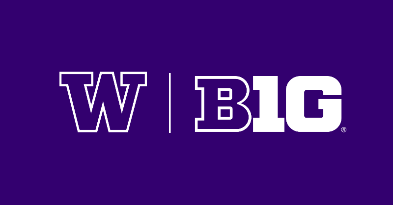UWAthletics's tweet photo. The University of Washington will join the Big Ten Conference in 2024.

#GoHuskies