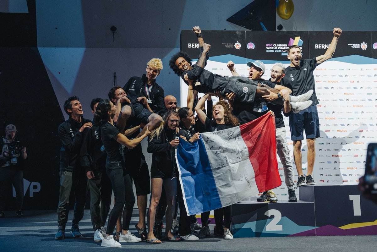 Team France 🇫🇷 elected a new Boulder King tonight!

🔗 ifsc.hopp.bio/bn23mbfn

<a href="/climbbern2023/">climbingbern2023</a> | #IFSC #SportClimbing #BernWCH #BernToClimb