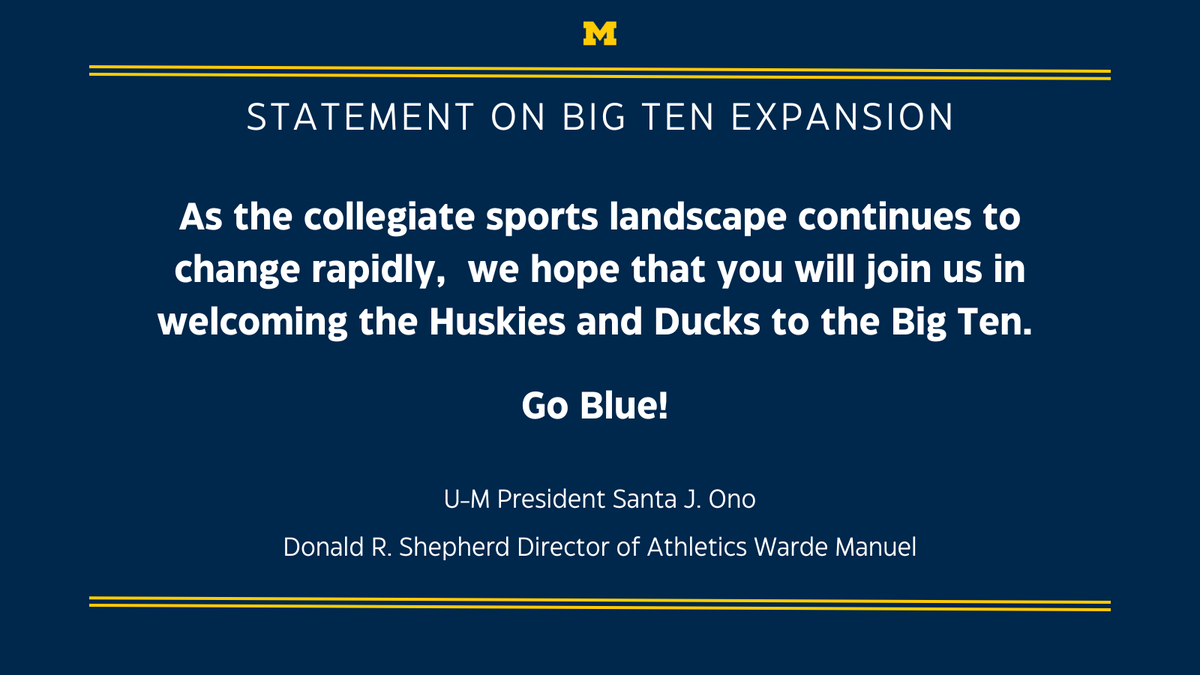 University of Michigan tweet media