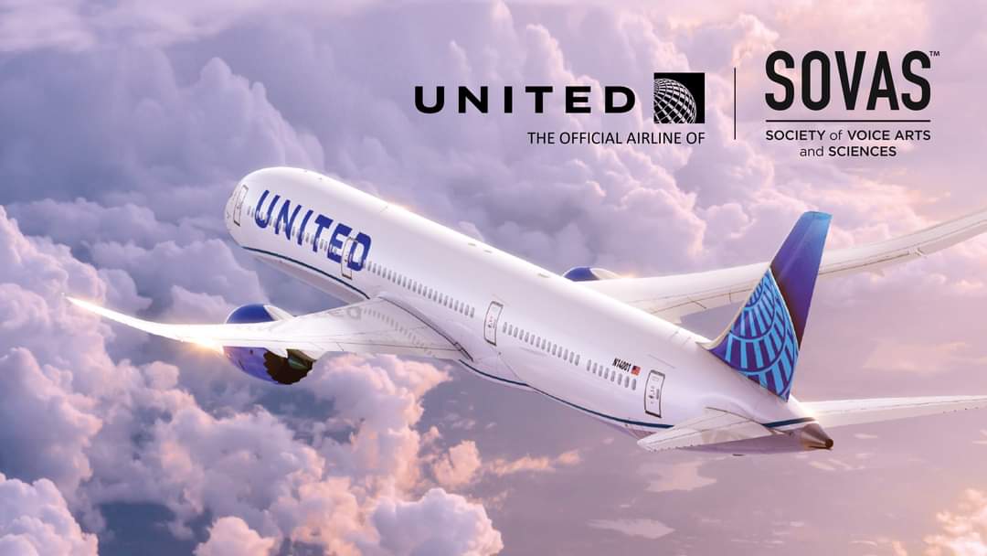 SovasVoice's tweet photo. ✈️ SOVAS is proud to announce United Airlines as the Official Airline of the Society of Voice Arts and Sciences Attendees worldwide can purchase tickets for up to 10% off. 
Use the link below to be automatically connected to the SOVAS discount. https://t.co/TgPrdklOXK https://t.co/vF2zuPcmRK