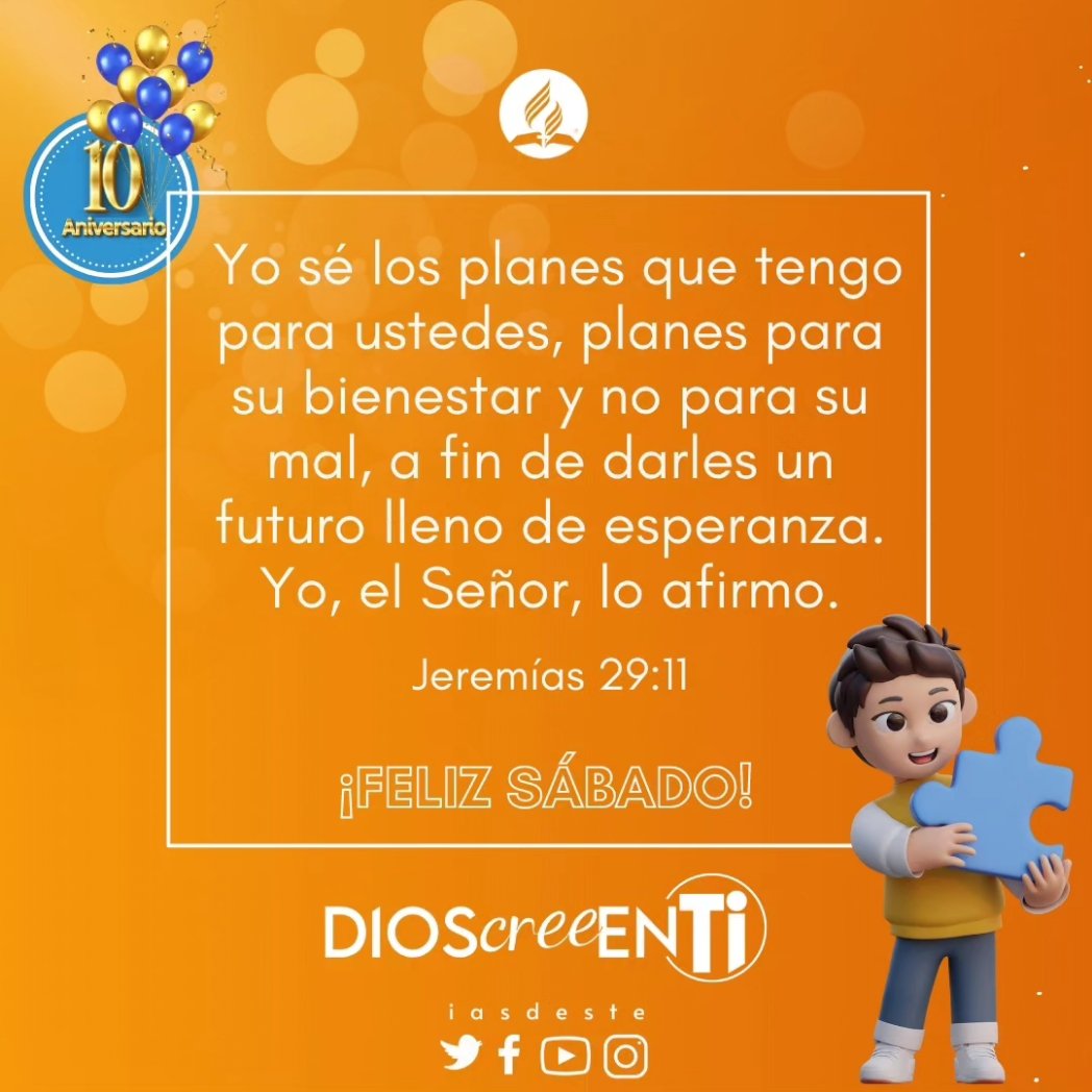 iasdeste's tweet photo. #FelizSabado
#CercaDeTiVzla
#SonrieDiosCreeEnTi
#DiosCreeEnTi
#iasdeste
#Avcor #Uvoriental
#Caracas #Venezuela
#IglesiaAdventista #iasd https://t.co/8aH2AQPkvO