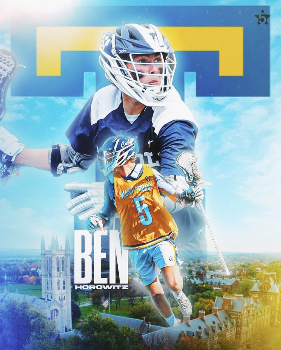 LoyolaLX's tweet photo. 𝐂𝐎𝐌𝐌𝐈𝐓𝐓𝐄𝐃 • Benji is headed back East! Congrats to our All-American rising senior ATK Ben Horowitz ’24 on his commitment to @Trinity_MLax. 

So proud of you, 3. The Bants just got a great one! #LoyolaLax | #C4L https://t.co/nfYdrSVoro
