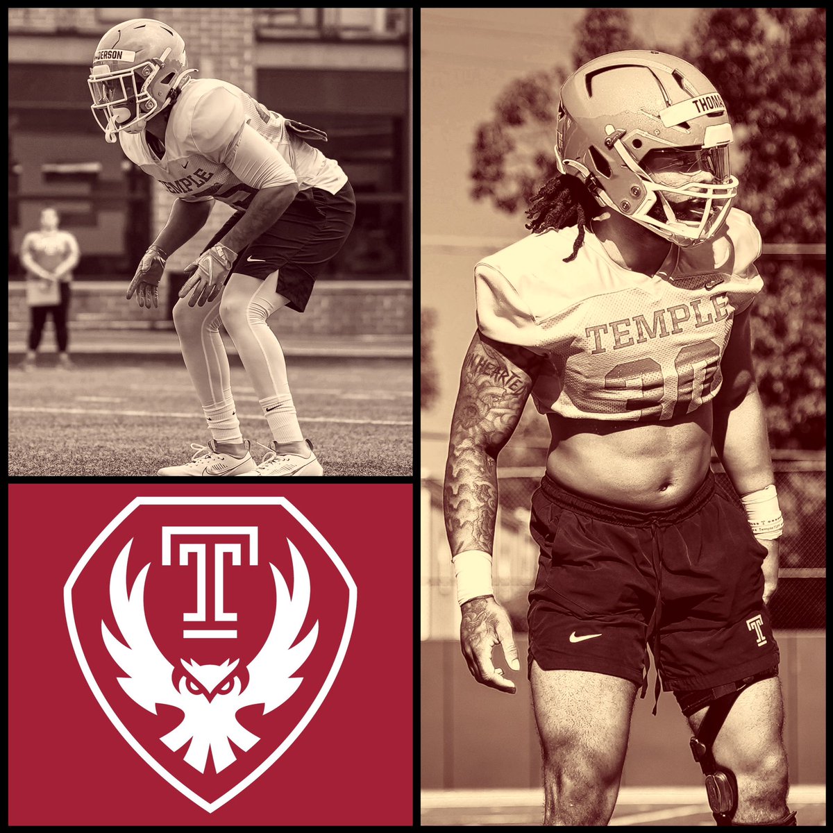 A Teams T.U.F.F. shout out to our Day 3 Special Teams Player of the Day: Tra Thomas @tragod23 and ST Devo (Developmental Squad) Player of the Day: AJ Anderson @aajr01 #TeamsTUFF #TempleTUFF #EmbraceYourRole #ForYourBrother #Trust #Unselfish #Family #Finish