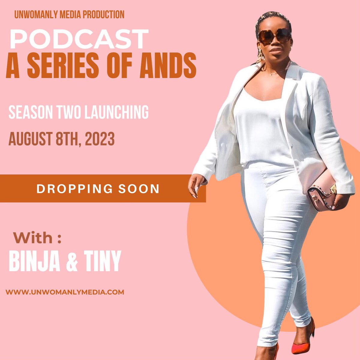 A SERIES OF ANDS NEW SEASON MARCH 8 

#AfricanPodcast #WomenPodcasters #FemalePodcasters #AfricanPod #SpotifyAfrica #UnwomanlyMedia #ASeriesofAnds