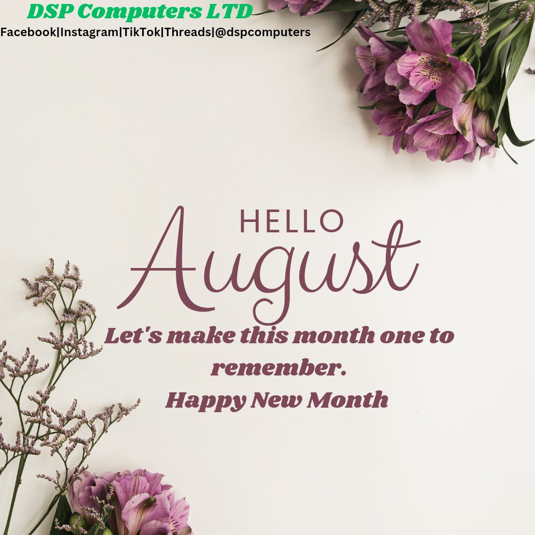 dspcomputer's tweet image. #dspcomputers
#happynewmonth
Facebook|Instagram|TikTok|Threads|@dspcomputers