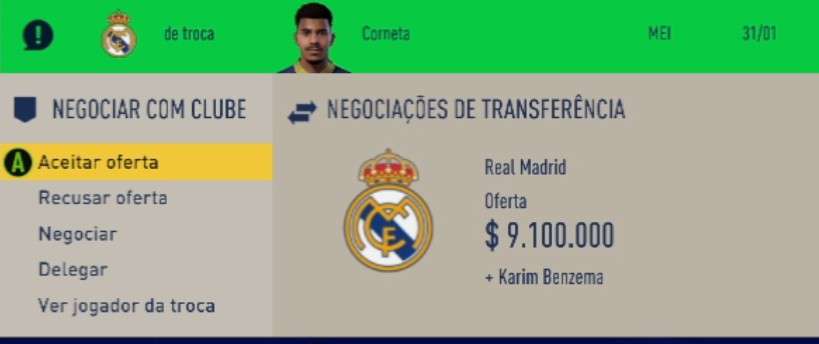 Você, em 2025, recebe essa proposta. Você recusa com delicadeza ou bloqueia o Real Madrid de cara?