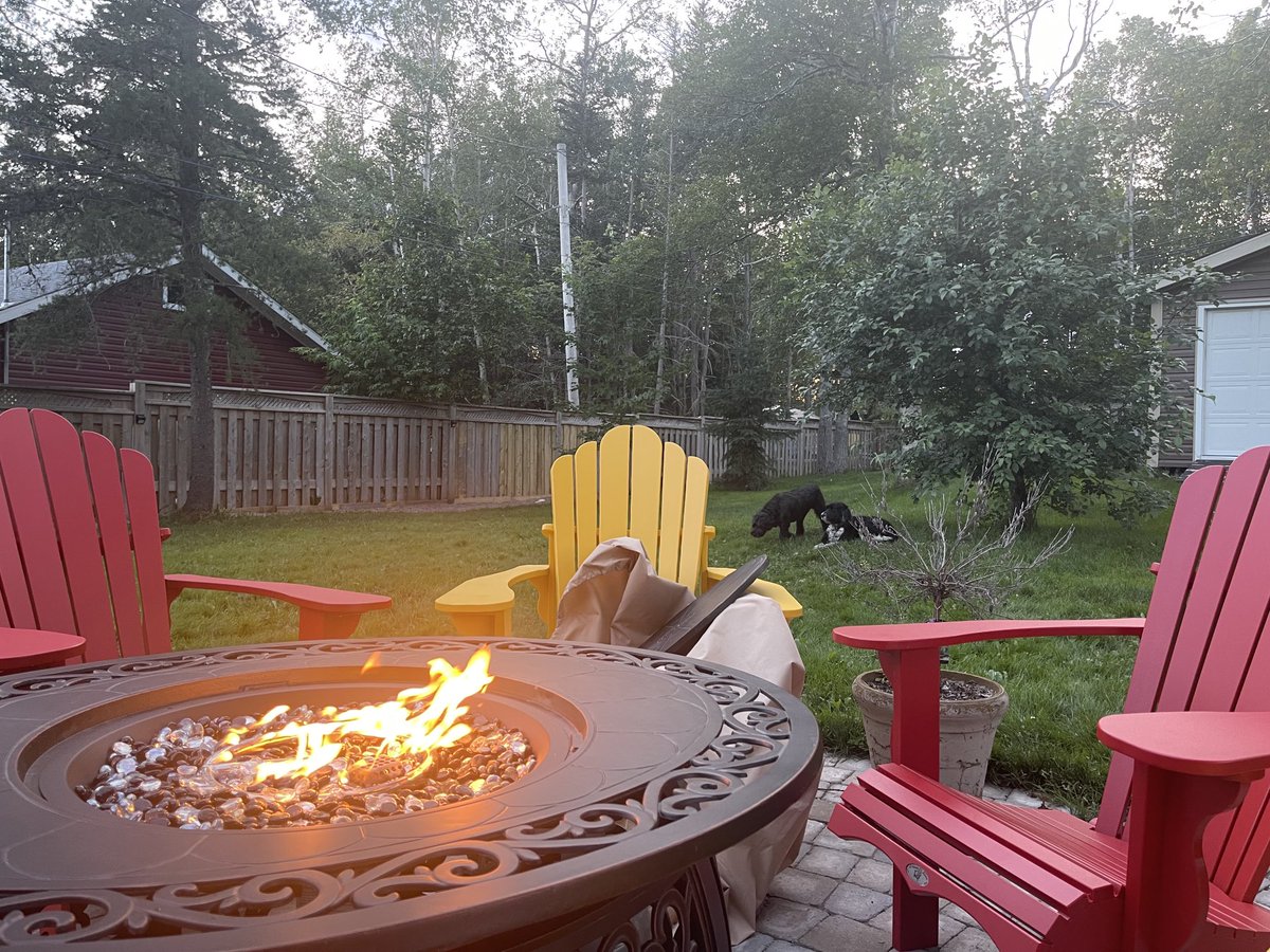 Man, Fire and his two dogs! Can’t get much better then this?!