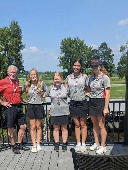 SHSGirlsGolf4's tweet photo. Won the Fairfield Union Invitational at Pumpkin Vine today!
Haven Jenkins (84) and Casey Peach (105) both with their best rounds ever! Ryan Satterfield shot 82 and Morgan Wamer 85 https://t.co/YVRQqffFto