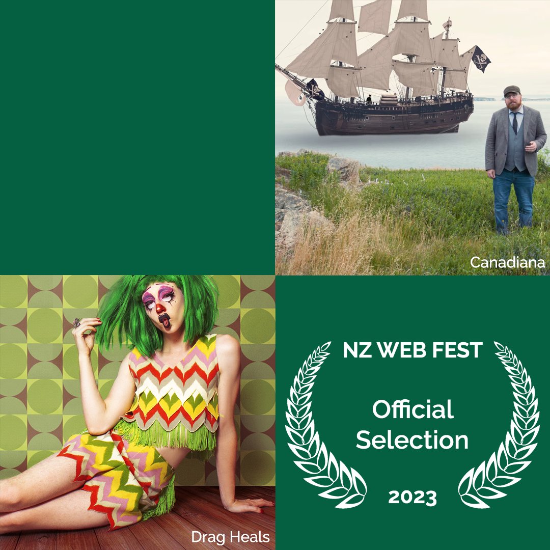 NZWebFest's tweet photo. Our final series early selections!
Pilots Abulivia by @MORPHEUSEGO and Peter Feeney's Blind Bitter Happiness
Factuals @thisiscanadiana and Drag Heals
Narratives The Hunted: NYCSS and It's A Cult by @CheekyMoon
https://t.co/29aFYcPQ5I
🎧🎬👍🎬🎧
#callforentries https://t.co/qgMsGP6KfW