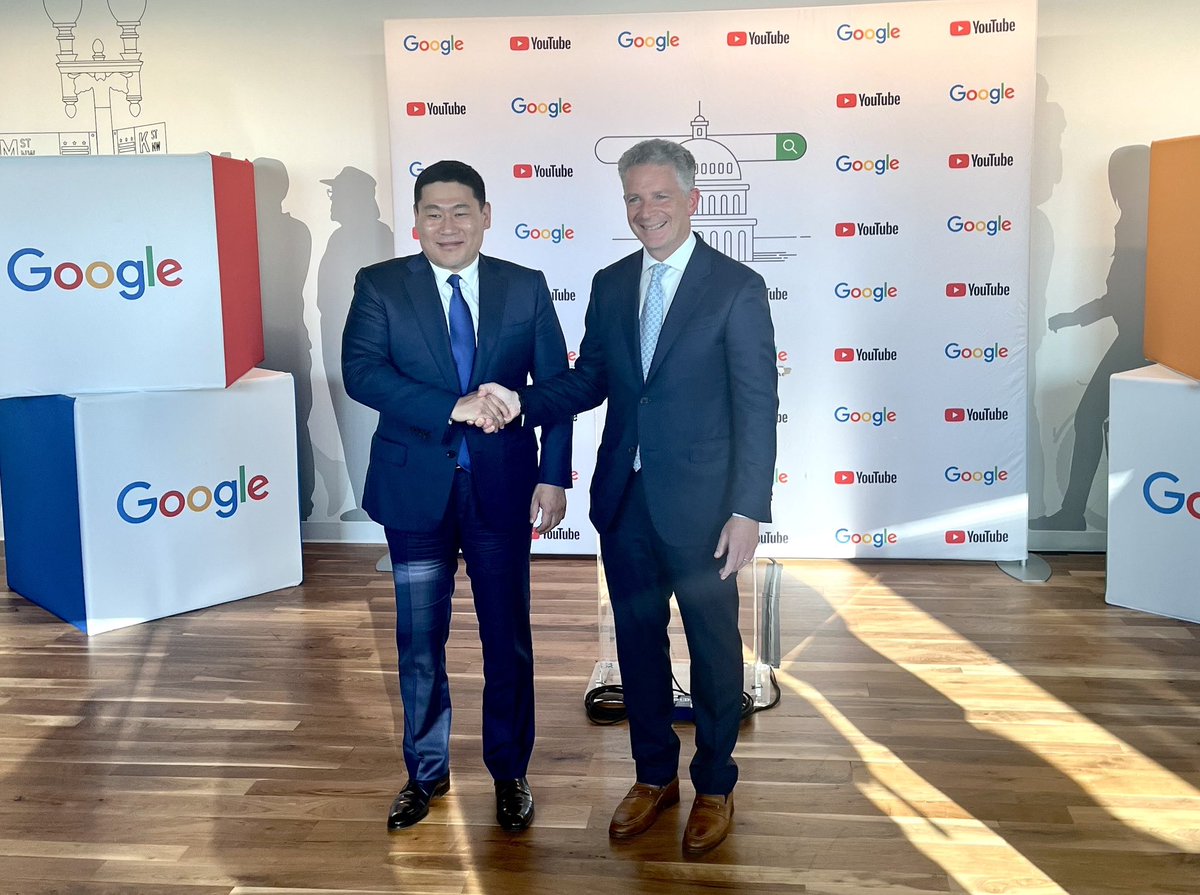 It was an honor to host Prime Minister Oyun-Erdene and the Mongolian Delegation. We are proud to support their Vision 2050 by providing 1,000 Google Career Certificates,  10,000 Educator Certifications, and 1 million Google Workspace For Education Accounts.