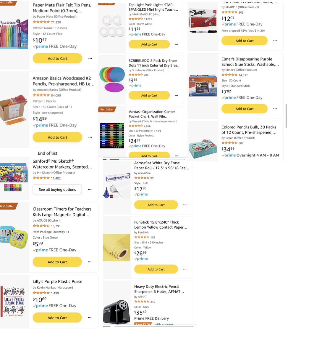 Krisinthemiddle's tweet image. Hoping to get some items off my list for my classroom. Starting all over again any donations would help my 2nd grade kiddies! 💖 #clearthelist #clearthelistforteachers #teacherwishlist
amazon.com/hz/wishlist/ls…