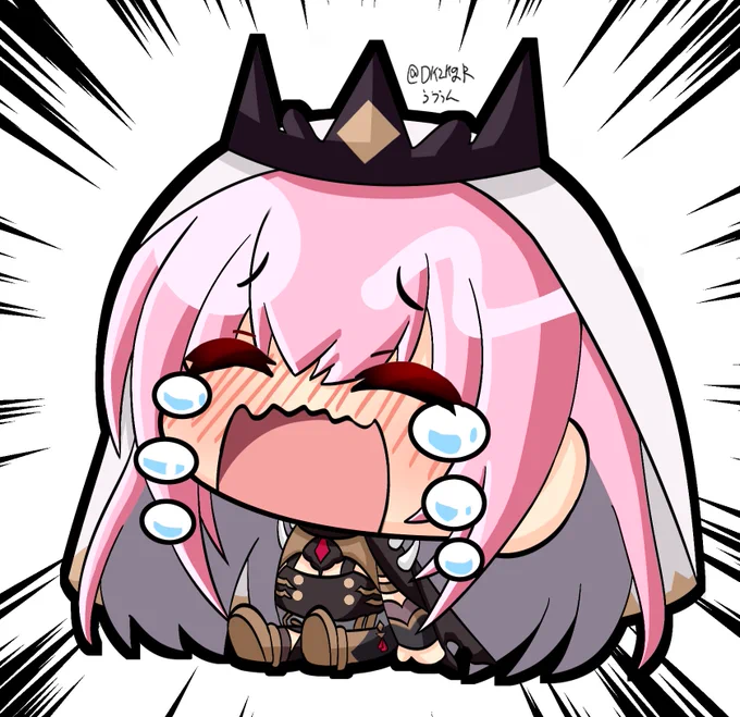 ぎゃん泣きカリオペ Calliope is cracking up!  #callillust