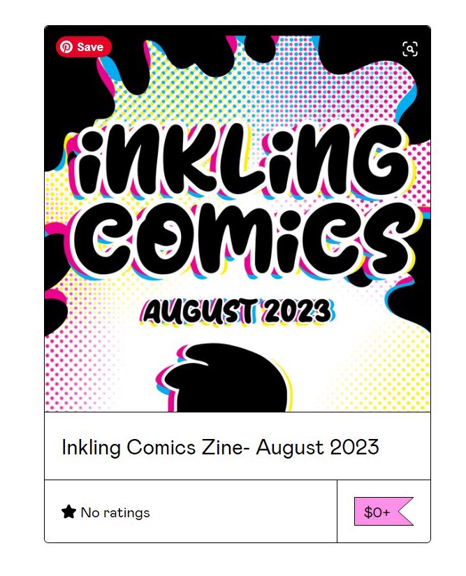 Inkling_Zine's tweet photo. The first issue of our comic zine is NOW AVAILABLE on gumroad! Link in bi0! https://t.co/PuIG66OxWQ