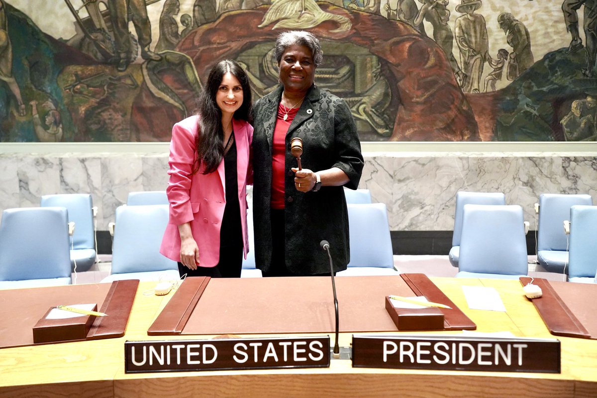 It has been the honor of a lifetime to learn from and work for <a href="/USAmbUN/">U.S. Ambassador to the United Nations</a> Looking forward to this new chapter <a href="/WhiteHouse/">The White House</a> and holding my time <a href="/USUN/">U.S. Mission to the UN</a> in my heart