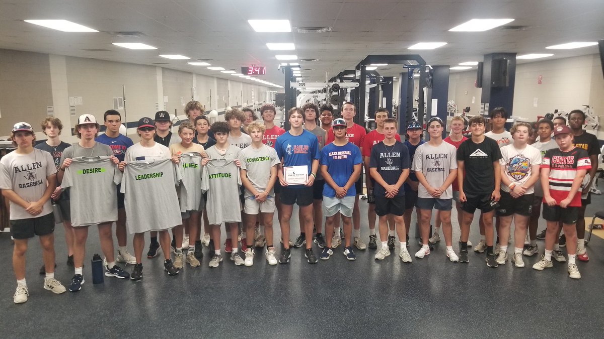 PCnowisthetime's tweet photo. What an absolutely amazing summer from @allen_baseball! From start to finish nothing but hard work and dedication from this crew. Congrats to our award winners and star of the Year Johnny Van Eerden! https://t.co/ndBeVq9wjr