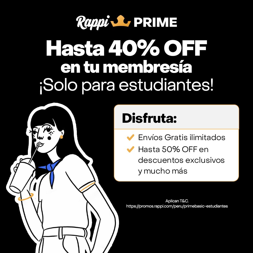 Si eres estudiante tienes un beneficio sobre los beneficios 🤔🙌

Descarga la app, completa el formulario y empieza a disfrutar todo lo que tenemos para ti 💪
rappi.typeform.com/estudiantes?ty…