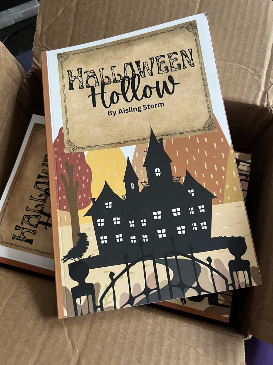 StormAisling's tweet photo. @RavenWolf3170 First printed self publishing came in today!! A witchy romantic intrigue, just in time for the Fall season. 🎃 Halloween Hollow https://t.co/SO4bXu1P5S https://t.co/mw2ryZ9OaN