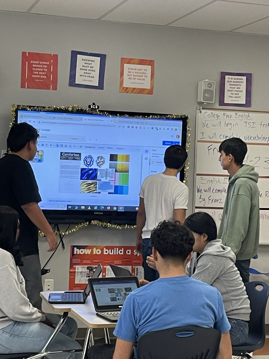 lion_yearbook's tweet photo. Staff members presenting their favorite ideas and visions for this edition of The Lionβs Lair yearbook. #studentcenteredlearning #wecalltheshots #ClintISD100 #lionpride #wintheday #smalltownvibes #yearbookislife ππ¦πͺπΌπ€πΌβπΌπ₯π€β€οΈπ€π©΅πππ https://t.co/KZeRPjDHFT