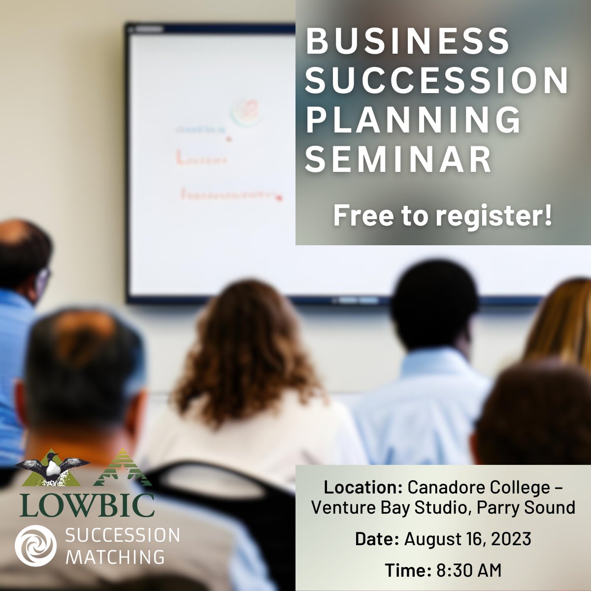 Attention all Parry Sound Business Owners! SXNM and
<a href="/PSBusDevelop/">CBDC</a> have joined forces to present an exclusive seminar that will kickstart your succession planning journey. Click here to learn more about this event: bit.ly/439uqn0 Register here: bit.ly/3qXLrTJ