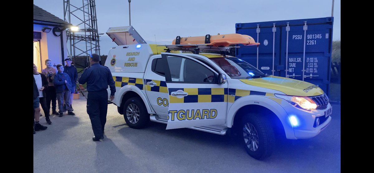 KYAdventurers's tweet photo. Thank you to Garry and team at HM Coastguard Crosby for giving up their evening to provide our young adventurers with a presentation on coastal safety, the history of HM Coastguard and for showing us their vehicles and their important lifesaving equipment. Thank you #hmcoastguard https://t.co/tqV1WlZ6FG