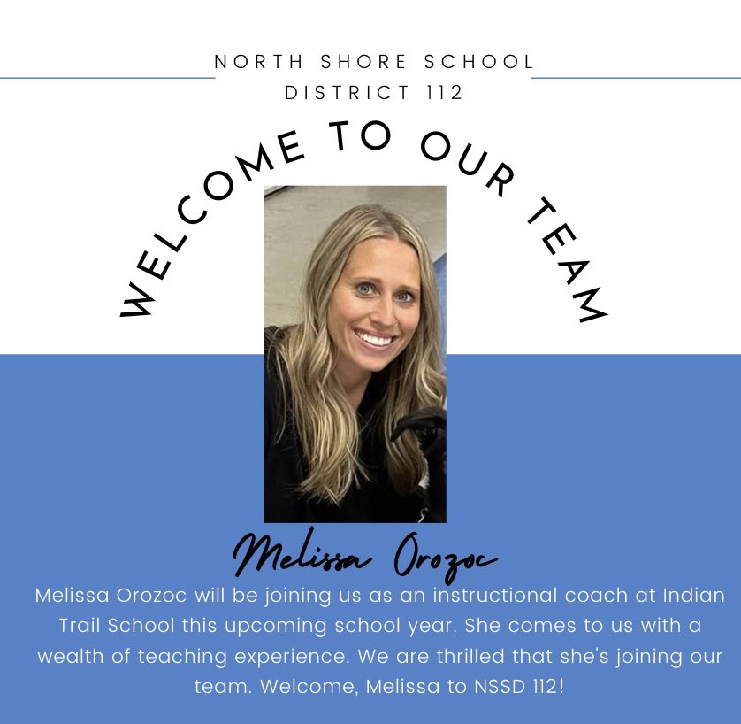 Excited to add to our amazing instructional coaching team! Welcome, Melissa. #112Leads