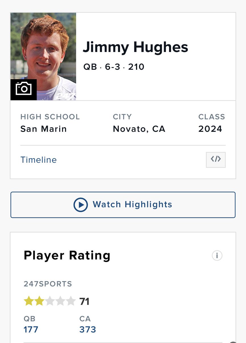 Thanks <a href="/BrandonHuffman/">Brandon Huffman</a> for naming me a 2⭐️ QB. <a href="/247Sports/">247Sports</a> <a href="/NickRolovich/">Nick Rolovich</a> <a href="/Summitstorm_FB/">Summit Storm Football</a> <a href="/jlawson707/">JaJuan Lawson</a> <a href="/westcoastpreps_/">West Coast Preps</a> <a href="/PrepRedzoneOR/">Prep Redzone Oregon</a> <a href="/PrepRedzoneCA/">Prep Redzone California</a>