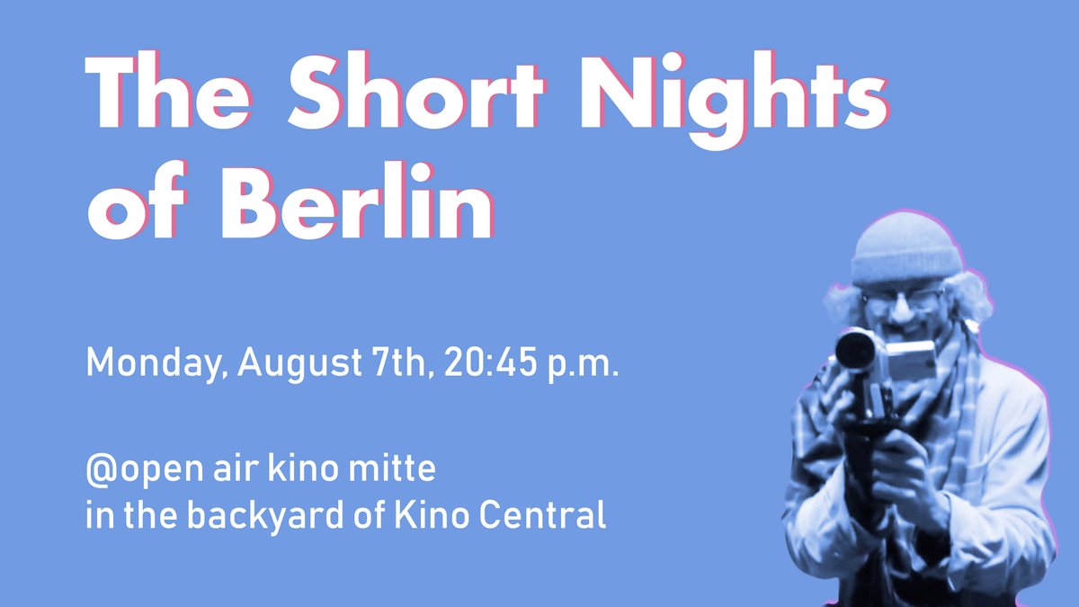 The Short Nights of Berlin:
Mon., August 7th, 20.45h
Eisbaden by A. Walther
Obsession by M. Grohé
Marianne by L. Pitkanen
Life in the Shadowlands by S. Innstrand
Findings by K. Schippling
The Green Hell of Berlin by A Walther
Ayahuasca an der Krummen Lanke by A. Walther