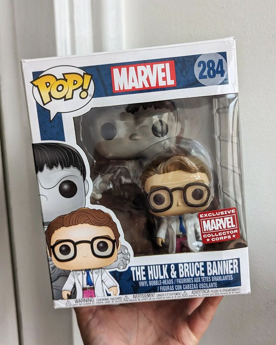 Abber_naffy's tweet photo. I finally added this beauty back into my collection. I regretted selling my custom version a few years back, so I had to finally get another.
Maybe I'll paint this one up... 👀
#funko #marvel #thehulk #brucebanner #mcu #collectorcorps #theavengers #popvinyl https://t.co/iS1JBVNnQn