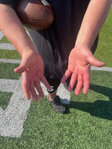 bfrye3's tweet photo. One final college pre-camp snapping session with @zachfrye99 these poor hands are beat after catching thousands upon thousands upon thousands of snaps. Wouldn't trade it for the world. Go be great son. https://t.co/TSB772vY4R