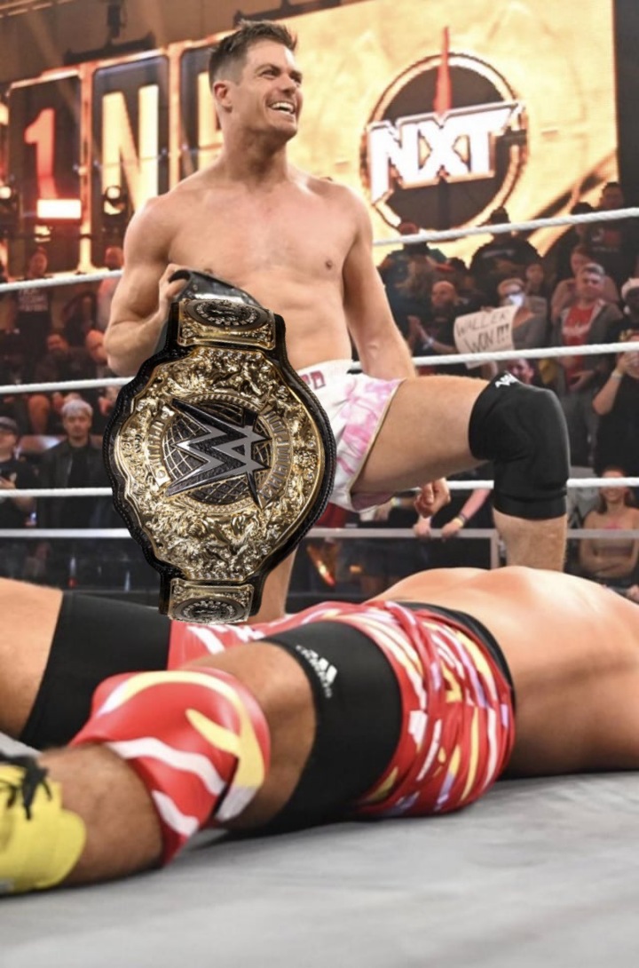 Karly_Efed's tweet photo. GRAYSON WALLER @PrinceJOspreay IS HERE ROLLING THUNDER STUNNER TO @Jon_MoxleyRp1 HE'S CASHING IN 123 @PrinceJOspreay IS THE NEW WORLD HEAVY WEIGHT CHAMPION https://t.co/ykQMOGTTDo