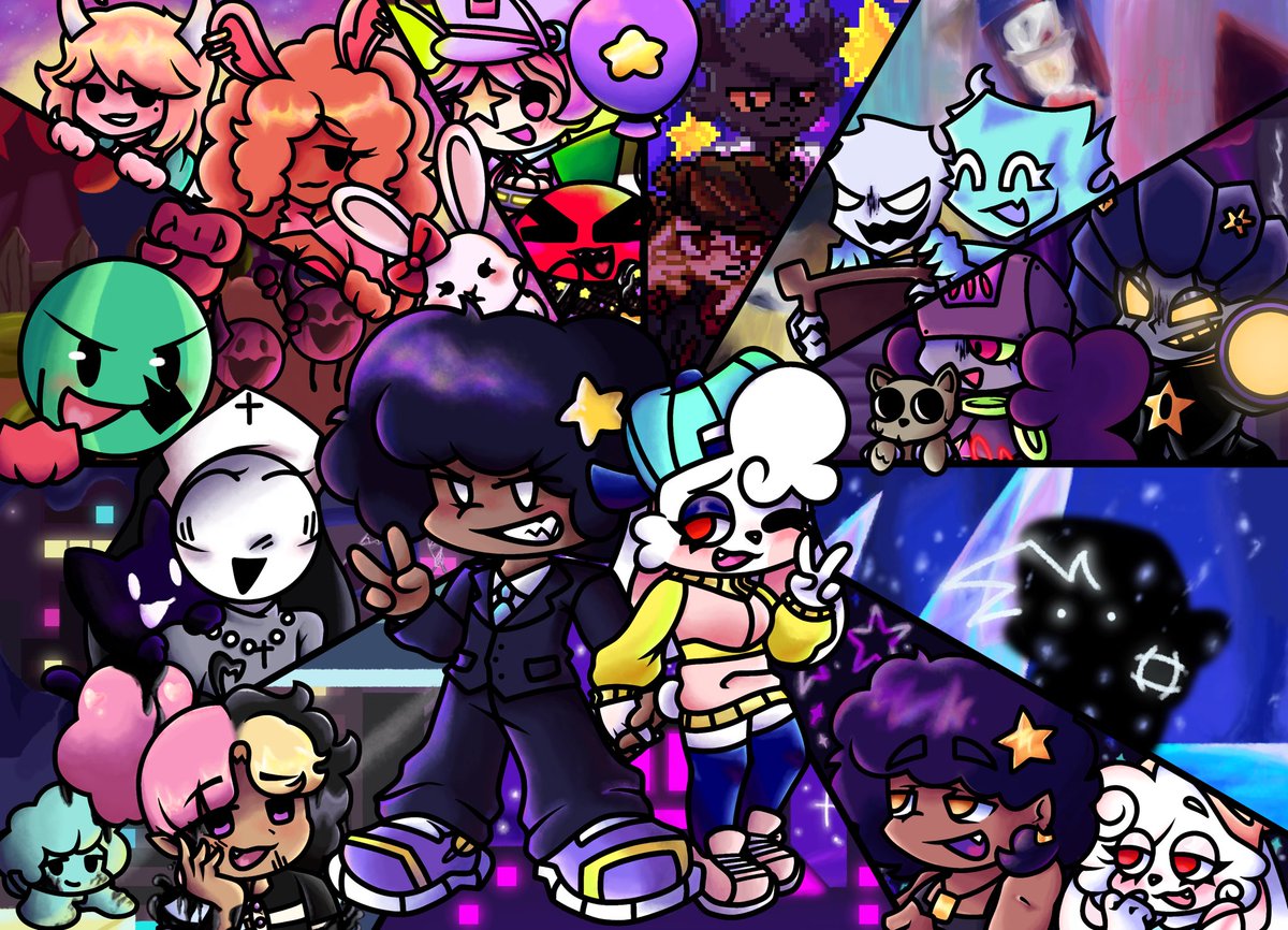 Mariya2680's tweet photo. Happy Fever Day and Happy 2nd Anniversary of "Friday Night Fever"! 🎊🎉
Thank you for making this mod! Thank you for always entertaining me and making me feel great!
I will always love you! ❤️⭐️😈🐰
(Big late. I'm so sorry)
#FNFever #feverdreams #FEVERDAY https://t.co/paAszcfsHw
