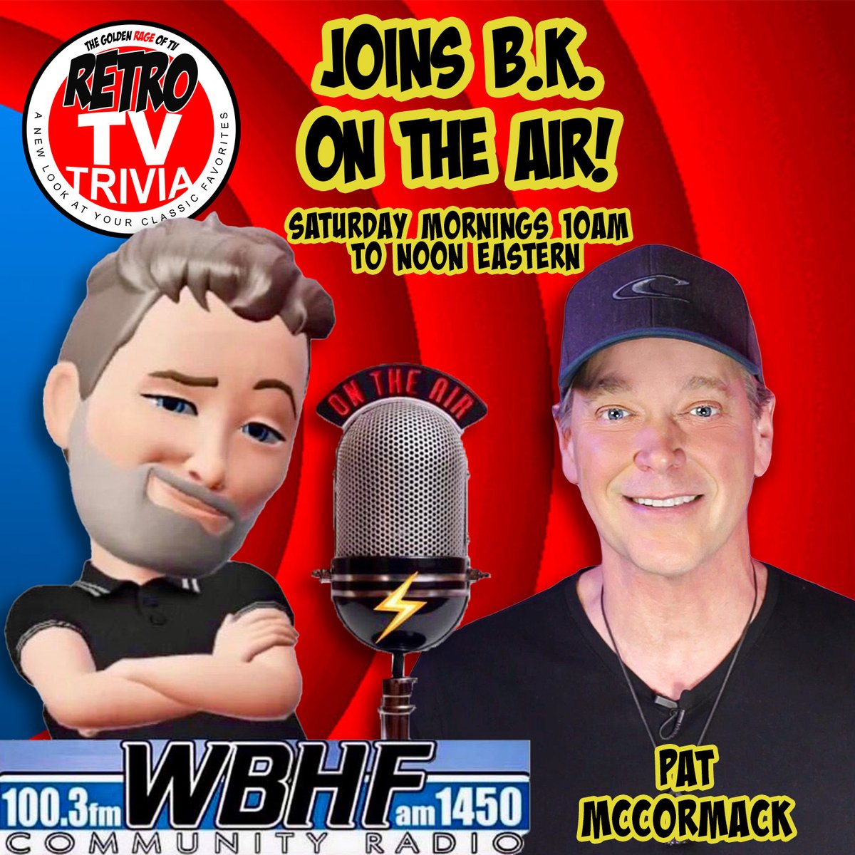 GoldenRageofTV1's tweet photo. Checking in with my brothers #BarryKing and #AlanSanders, tomorrow morning on #BKontheAir! Use the @tunein app or listen live at #wbhfradio.org! #WBHF @bkontheair #PatMcCormack #GoldenRAGEofTV #RetroTVRadio https://t.co/QxfA8ylunO