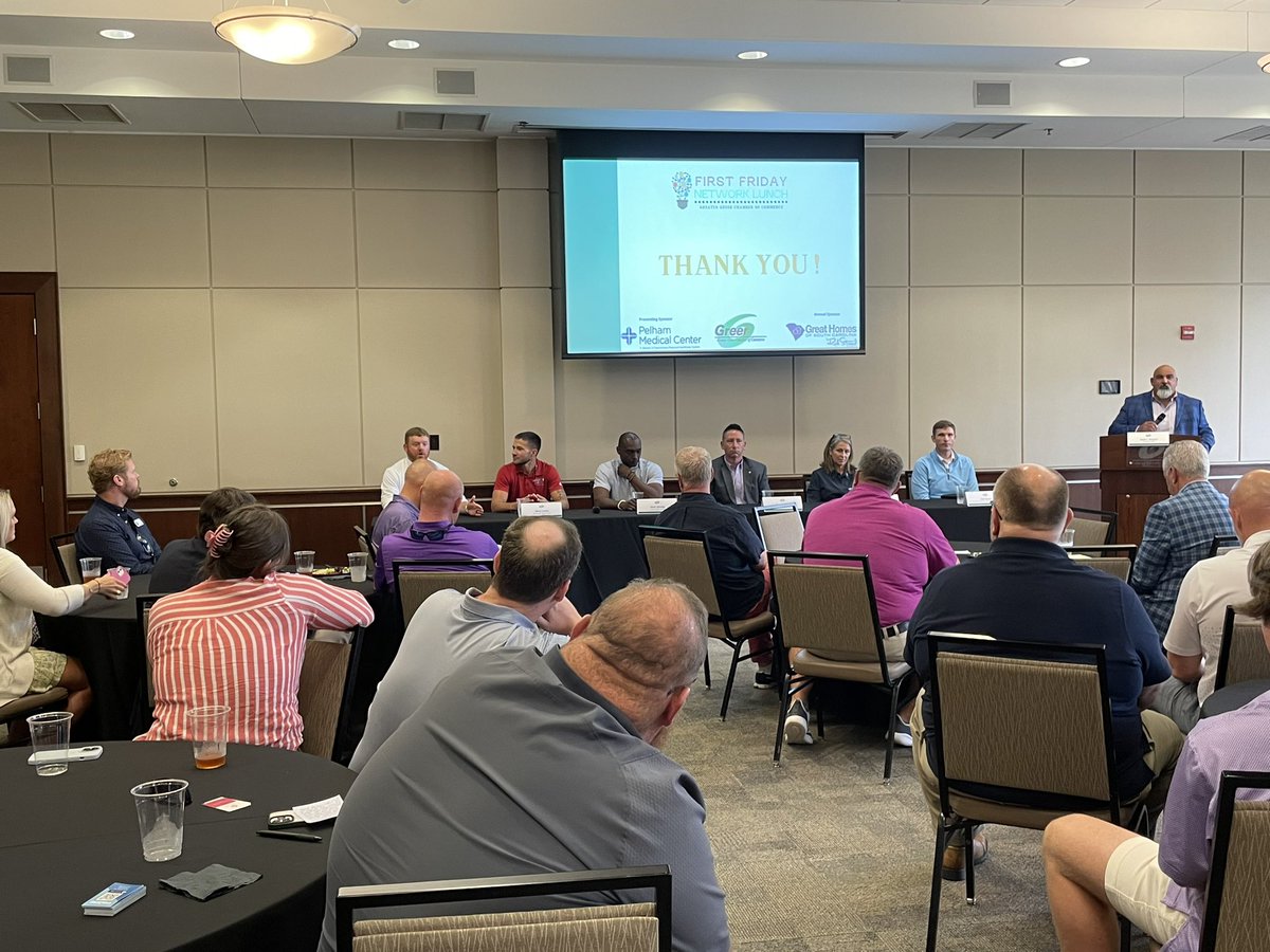 YJSN (@yjsn1) on Twitter photo Coach Liferidge served on a panel today at the <a href="/GreerChamber/">GreerChamber</a> First Friday Luncheon along with former player Mario Cusano and other area coaches/ADβs at all levels. Heck of a job men! @GreerBasketball Coach Liferidge served on a panel today at the <a href="/GreerChamber/">GreerChamber</a> First Friday Luncheon along with former player Mario Cusano and other area coaches/ADβs at all levels. Heck of a job men! @GreerBasketball