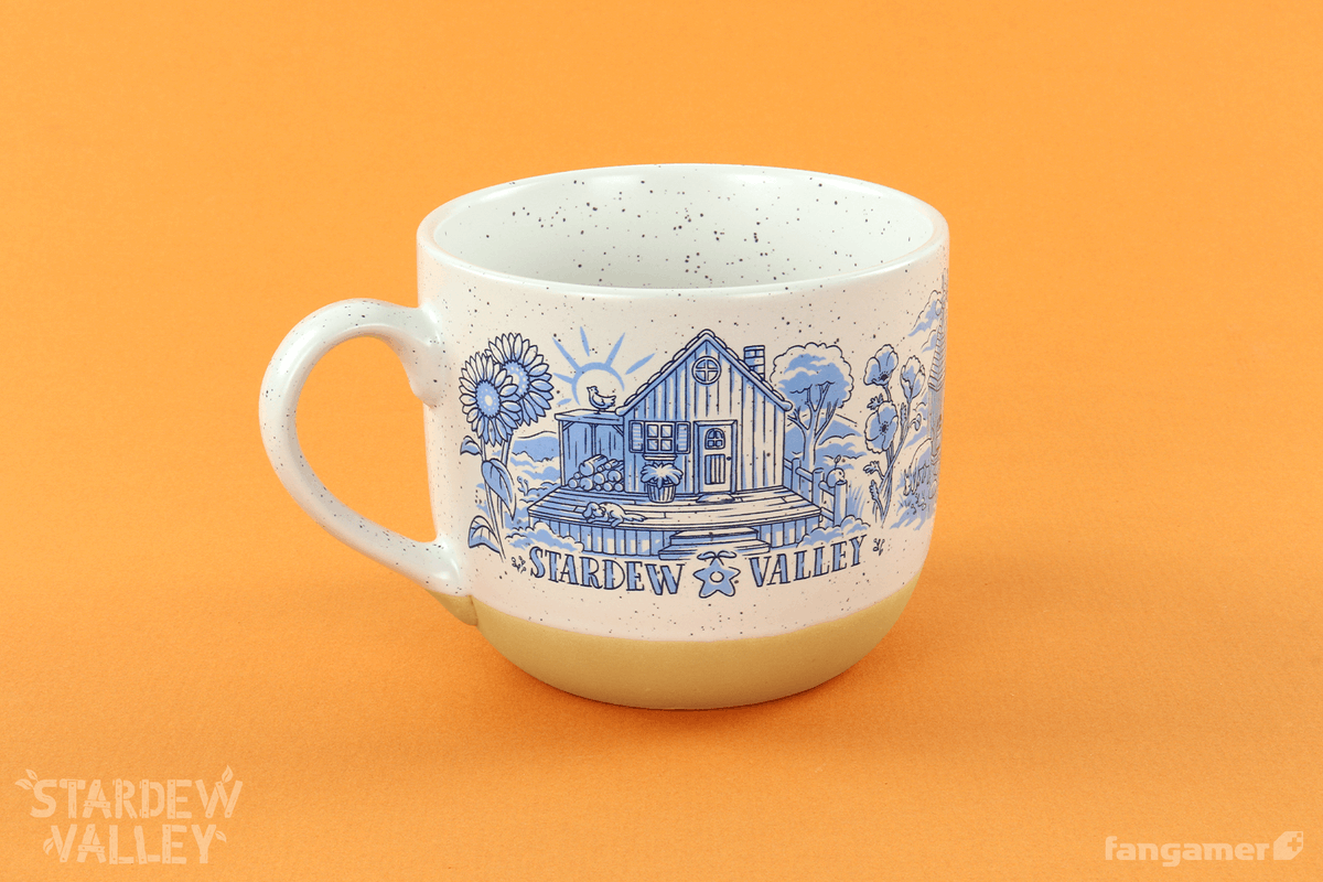 Fangamer's tweet photo. If you've ever inherited your grandparents' old farmhouse—or just their kitchen stuff—you've probably held a mug that looks something like this. 

Our new Farm Life mug is available now: https://t.co/6vdcQrWrDh https://t.co/6aw8YI48Wm