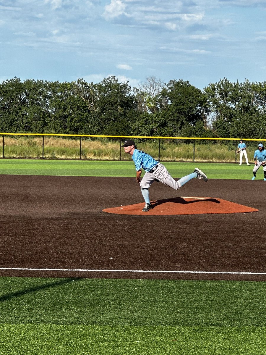 That’s a wrap on summer ball.  Thankful to the <a href="/MPipeliners/">McPherson Pipeliners</a> for giving him some innings and a chance to keep getting better.  Next stop, junior year!  #CCCKTigers #TGBTG